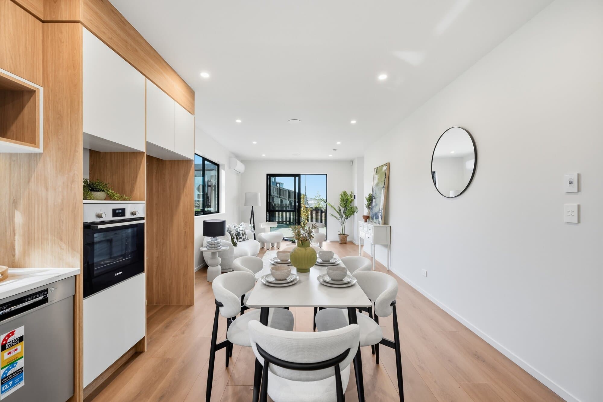 Kitchen and dining space, second angle